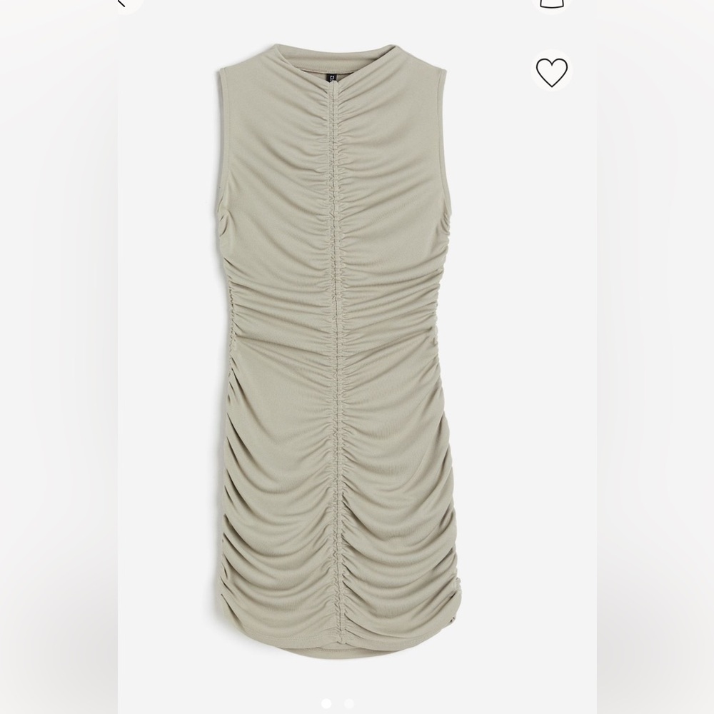 H&M gathered bodycon dress